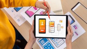 Desarrollo de aplicaciones móviles Valencia - tablet diseño de app