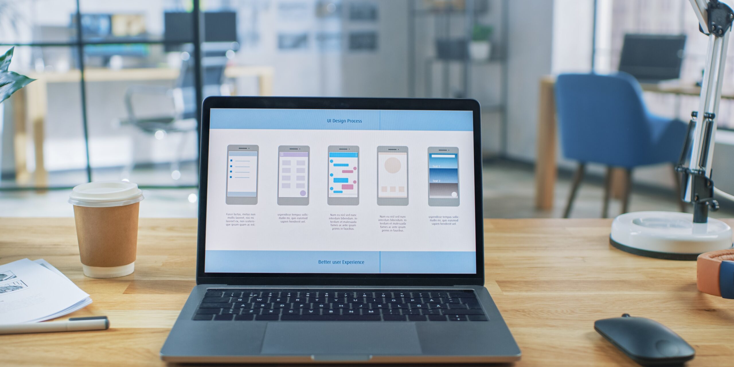 empresas desarrollo apps valencia - pc mostrando diseño ui